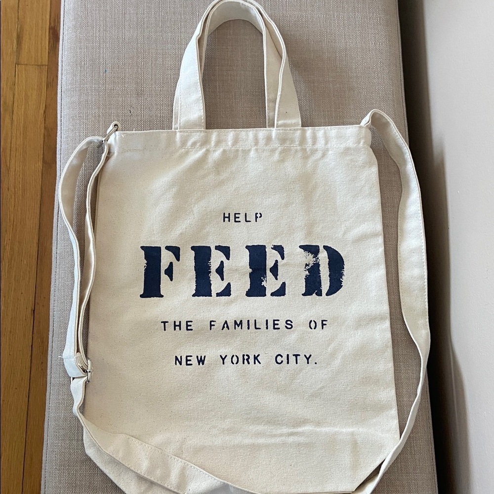 FEED Projects Canvas Help Feed the Families of New York City Tote Crossbody